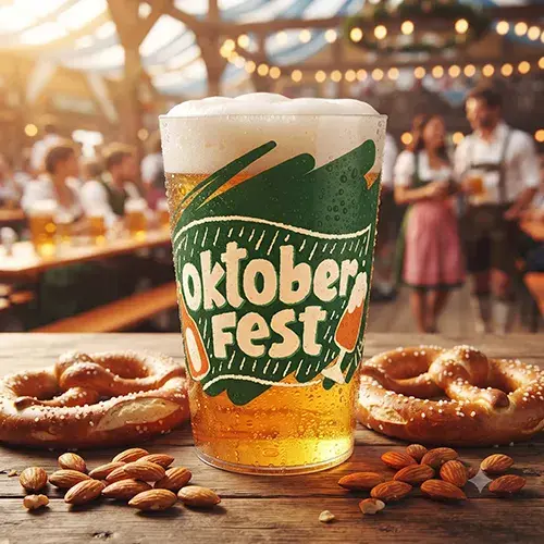 Présentation d'un écocup 28 cl pour les festivals