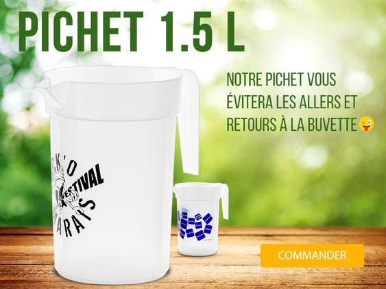 Pichet 1 5 litre vous evitera les allers et retours a la buvette