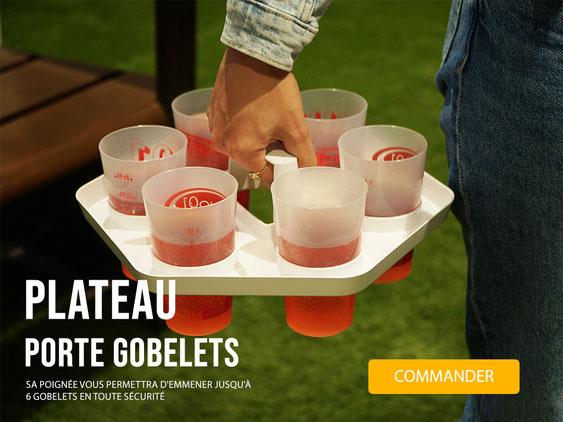 Plateau de transport des gobelets reutilisables cup01