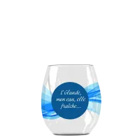 Verre a eau pure personnalise tritan citation