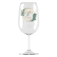 Verre vin personnalise plastique syrah mariage